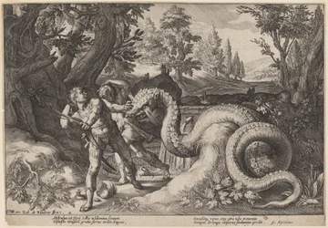 Il drago che divora i compagni di Cadmo
