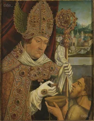 Il cardinale Albrecht di Brandeburgo come San Martino