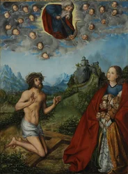 Doppia intercessione: Cristo e la Vergine che intercedono per l