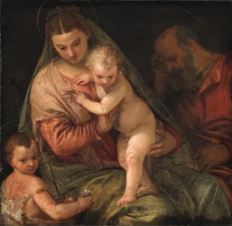 La Sacra Famiglia con il Bambino San Giovanni Battista