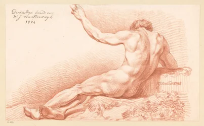 Nudo maschile seduto, visto di schiena (3° premio 1804)