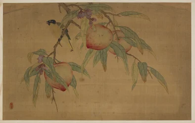 Uccello, frutta e fiori, dinastia Qing, 1741