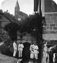 Ingresso della miniera, Salisburgo, Austria, c1900