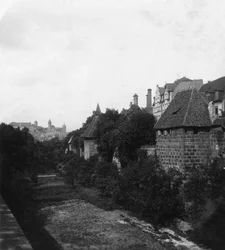 Castello di Norimberga, Norimberga, Germania, c. 1900