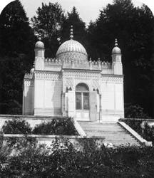 Il chiosco moresco al castello di Linderhof, Baviera, Germania, ca. anni 1900.