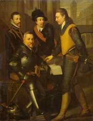 Ritratto di gruppo dei quattro fratelli di Guglielmo I, 1630 circa (olio su tela)