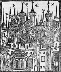 Xilografia da The Chronicle of Englonde