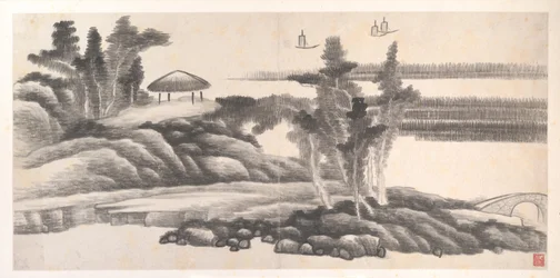 Paesaggi dei dodici mesi, 1685 circa (album di dodici fogli di pittura; inchiostro su carta)