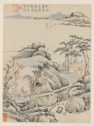 Album di paesaggi stagionali, Foglia F foglia precedente 5, 1668