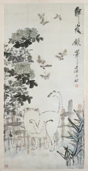 Gatto e farfalla