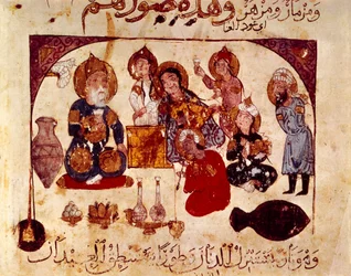 Abou-Zayd alla taverna Hanah, miniatura da 