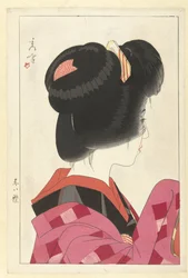 Colletto rosso (serie di quattro immagini di donne)