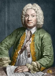 ritratto di François Couperin (1668-1733) (incisione)