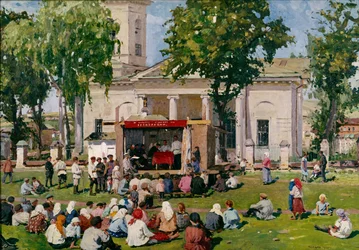 Il giorno della cooperazione in un villaggio