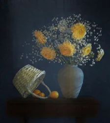 Accogliente natura morta in fiore