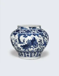 Guan bianco e blu, metà del XIV secolo