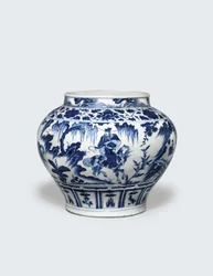Guan bianco e blu, metà XIV secolo