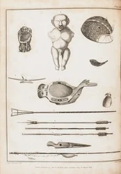 Illustrazione da Un viaggio intorno al mondo negli anni 1803-06, sulla nave Neva, 1814