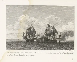 Jan Bart conquista una fregata olandese a Dunkerque, 1675 (Raccolta dei combattimenti di Jean-Bart)