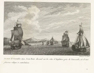 Jan Bart sulla costa inglese vicino a Newcastle, 1692