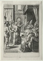 Set della Passione:  Cristo davanti a Erode