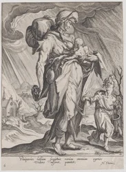 Povertà, da Virtù e Vizi, 1596-97