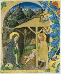 Natività in una Lettera Iniziale H