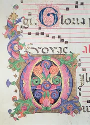 Messale 515 fol.146r Iniziale istoriata 