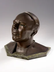 Il Rt Hon. Leslie Hore-Belisha, 1937-39 circa (bronzo su base di marmo)