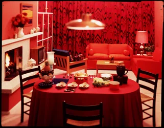 Sala da pranzo, 1960 circa (foto)
