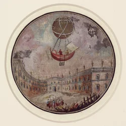 Un disastro precoce in mongolfiera, c 1785