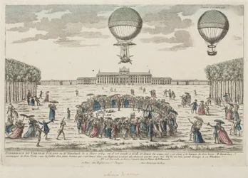 La prima ascensione in mongolfiera di Blanchard, 2 marzo 1784