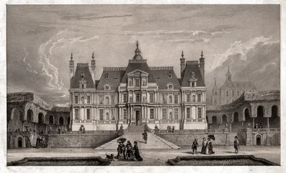 Castello di Maison Lafitte, circa 1850 (incisione)