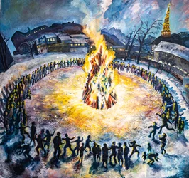 La prima festa di Christiania, Copenaghen.