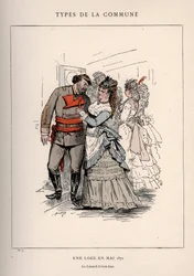Comune di Parigi: costume di UNE LOGE EN MAY 1871 (7) in "Les Communeux"