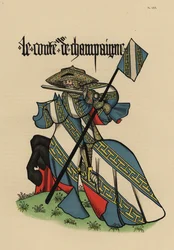 Conte di Champagne, Comte de Champagne, con stendardo