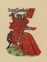 Conte di Tolosa, Comte de Toulouse, con stendardo