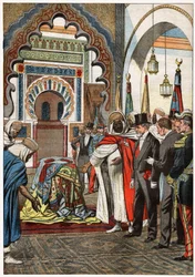 Emile Loubet nella Moschea di Sidi Boumediene, Tlemcen