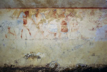Processione funebre con danzatori e musicisti (affresco)