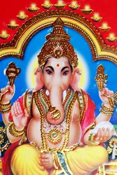 Ganesha o Ganapati: il dio indù dalla testa di elefante.