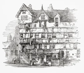 Case in High Street, Edimburgo, Scozia