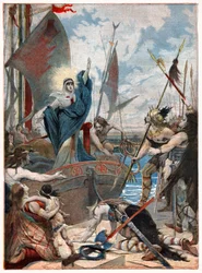 Santa Genoveffa durante l