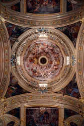 Chiesa di San Donato. Affresco. Genova. Italia.