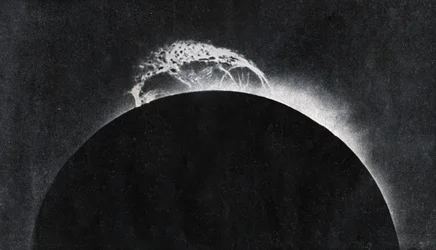 Eruzione solare fotografata nel 1929 (stampa)