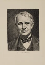 Thomas Alva Edison, inventore americano, inizio XX secolo