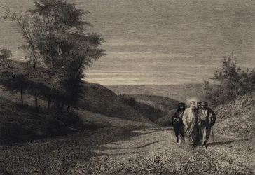 Gesù e i suoi discepoli sulla strada per Cesarea