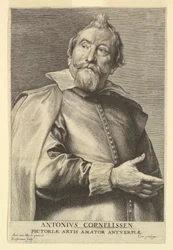 Ritratto di Anthony Cornelissen, da Icones Principum Virorum