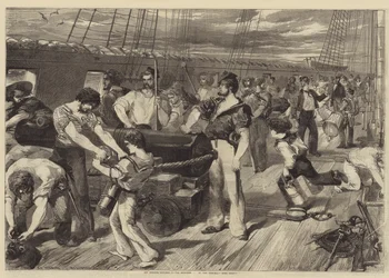 Al largo di Kinburn, 17 ottobre, il ponte principale del Terribile, pronti!