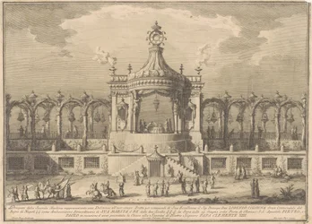 La Seconda Macchina per la Chinea del 1760: Un padiglione in stile chinoiserie