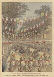 Arrivo dello zarevic russo a Nizza